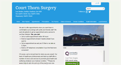 Desktop Screenshot of courtthornsurgery.co.uk
